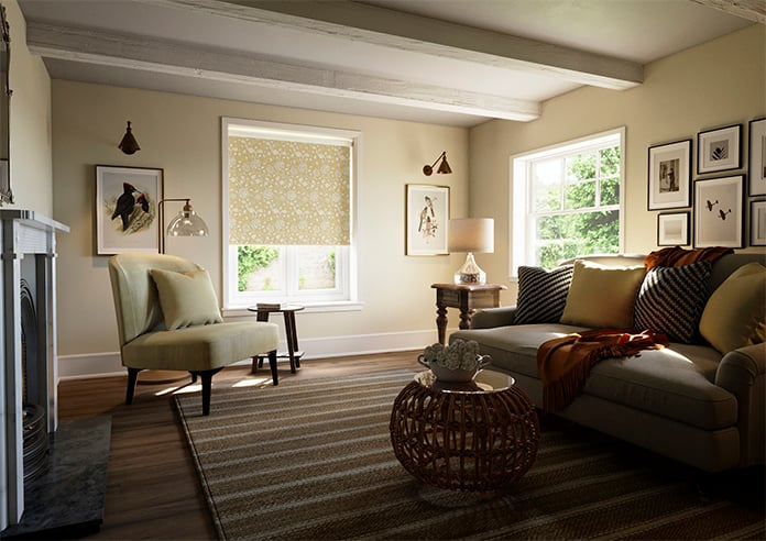 William Morris At Home Wild Tulip, Ochre - Twist&Fit Roller Blind - Image 7